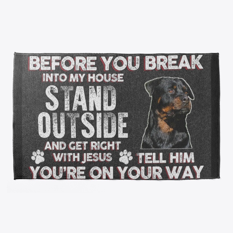 Rottweiler Stand Outside