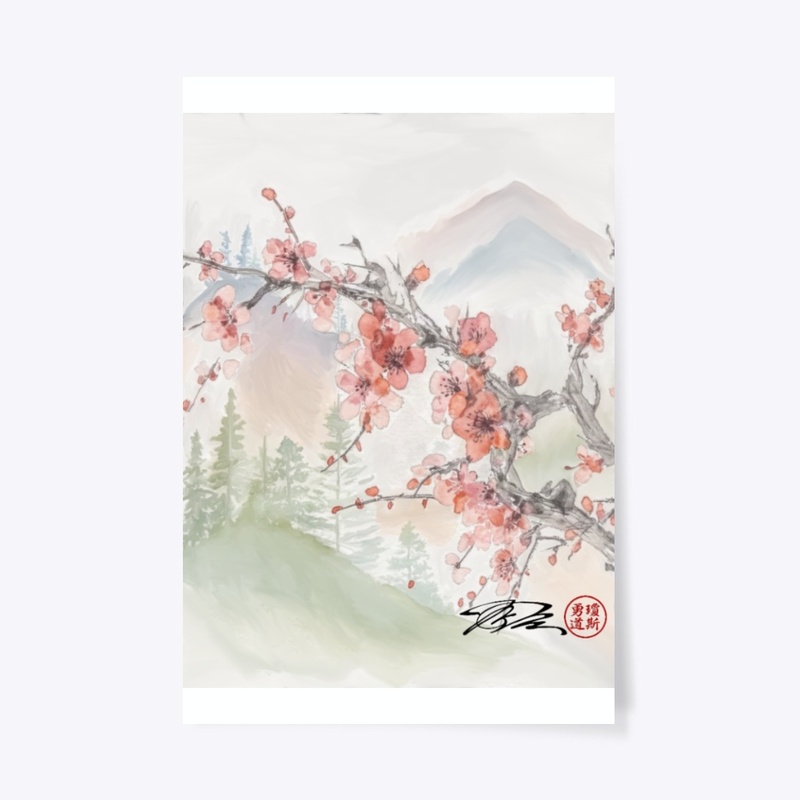 Mount Fuji cherry blossoms