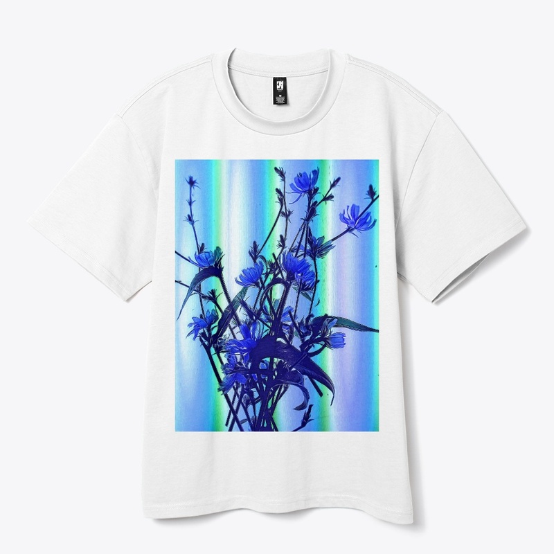 Blue Wildflowers With Backlight