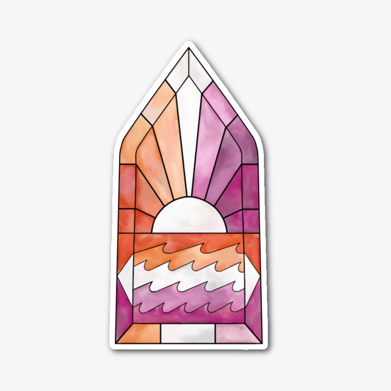 Stained Glass Lesbian Window
