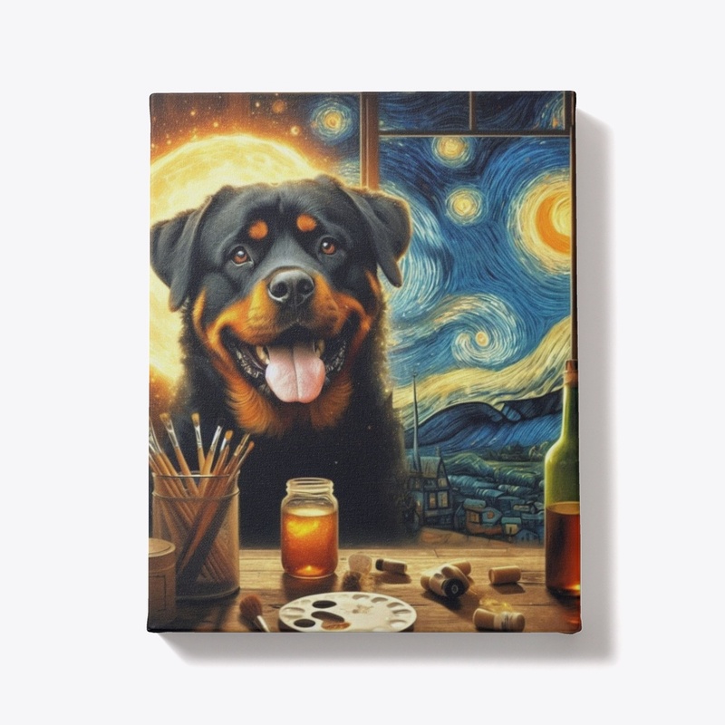 Rottweiler's Starry Night