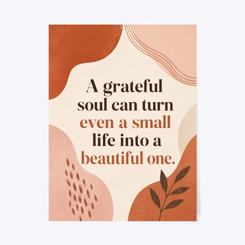 Beautiful Life Quote Print