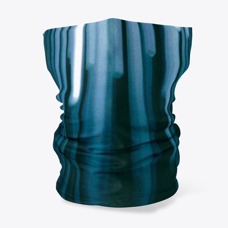 Black and Blue Perpendicular Abstract 