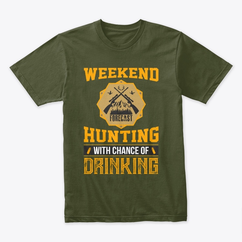 Weekend Hunting T Shirt Design
