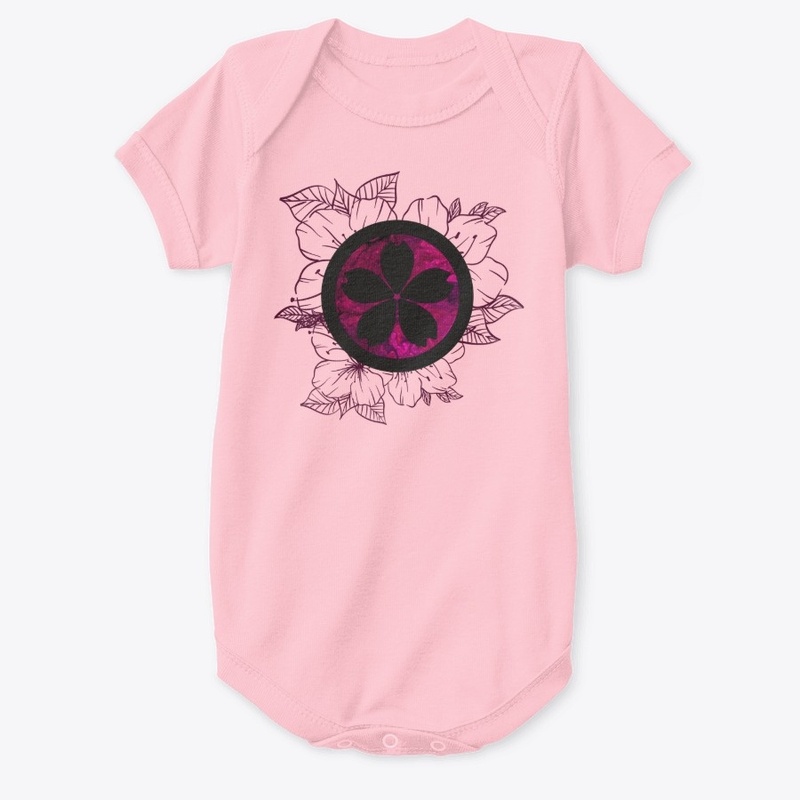 Dark Pink/Black Flower Pattern