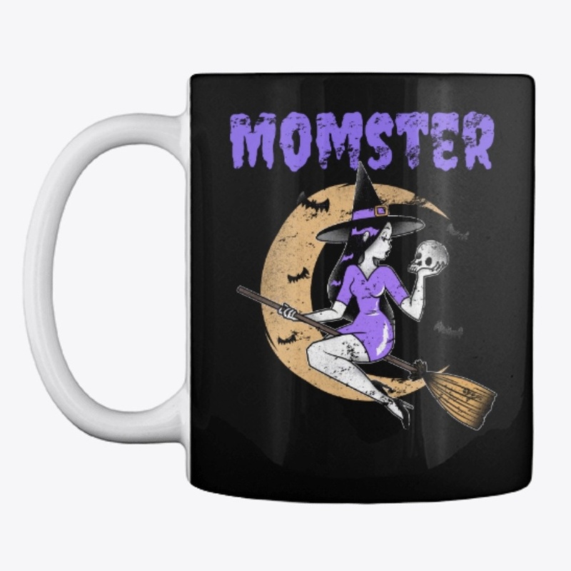 Cute Halloween Momster witch tee