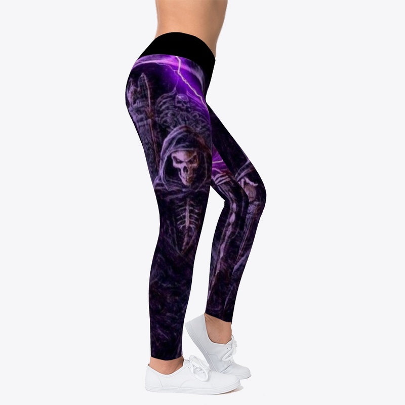 Grim Reaper - Purple Leggings