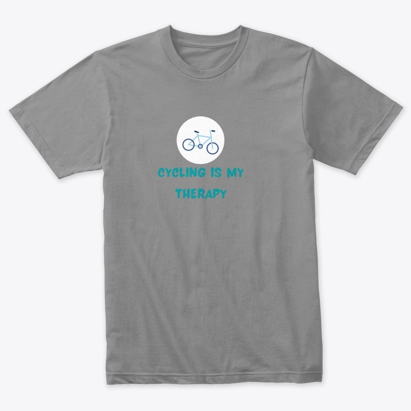 cycling is my therapy t-shirts 