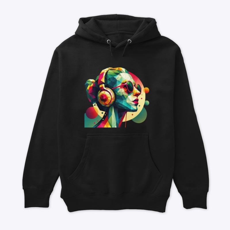 Girl with headphones