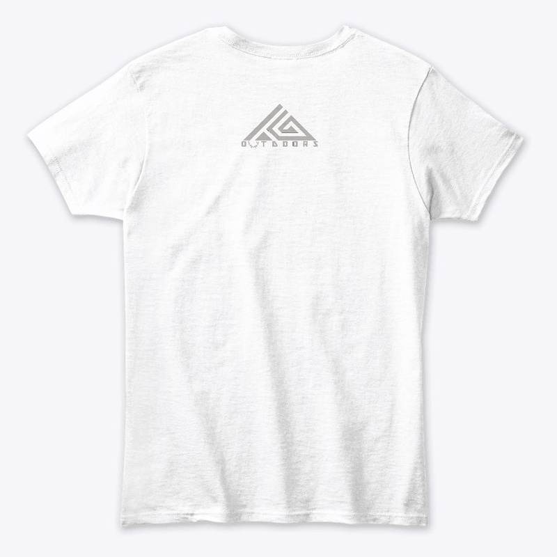 TG OUTDOORS WOMENS WHITE AND GREY TEE