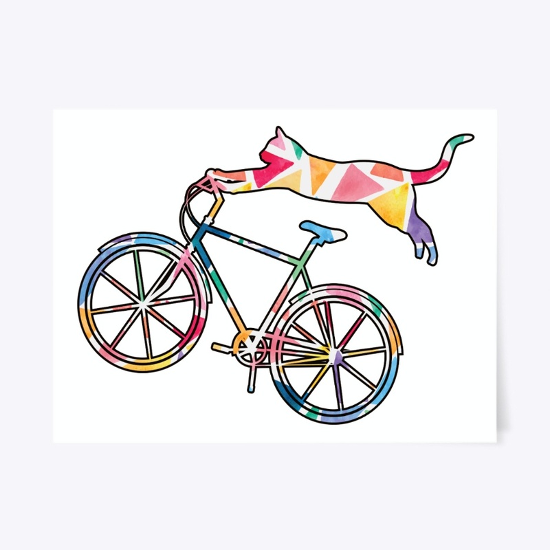Cat Bicycle Kitten Gifts For Cyclists