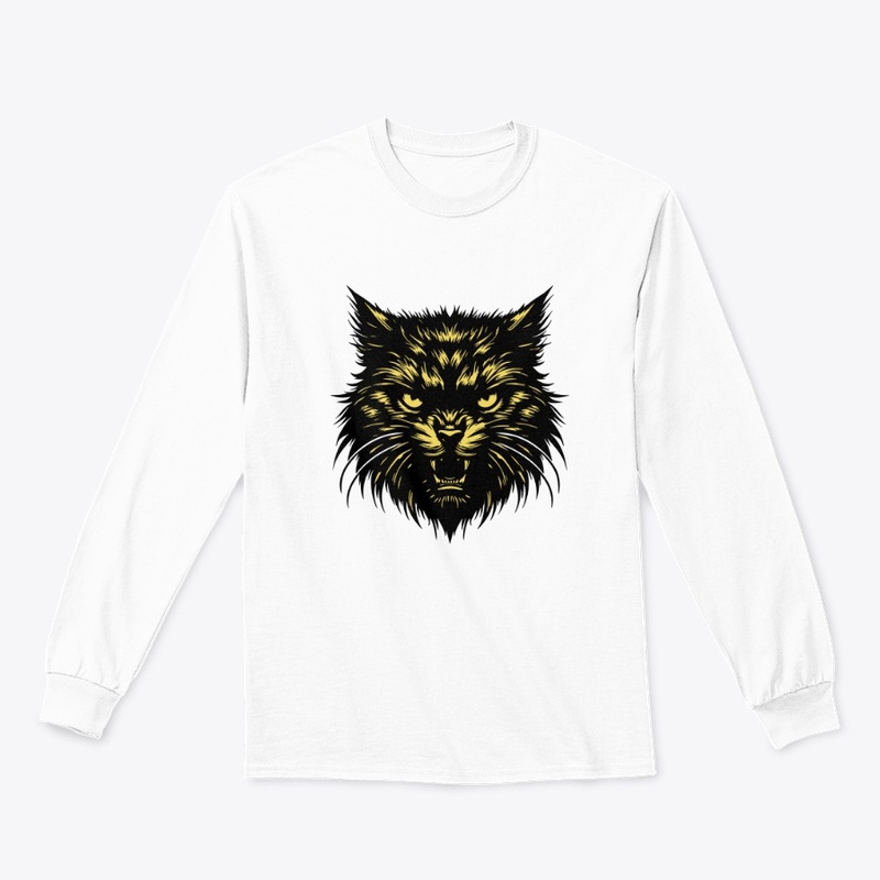 Angry Cat Head Design