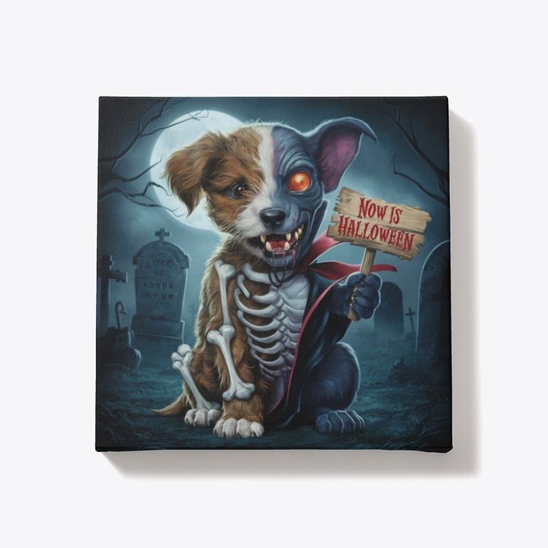 Vampire Dog Art for Halloween Lovers