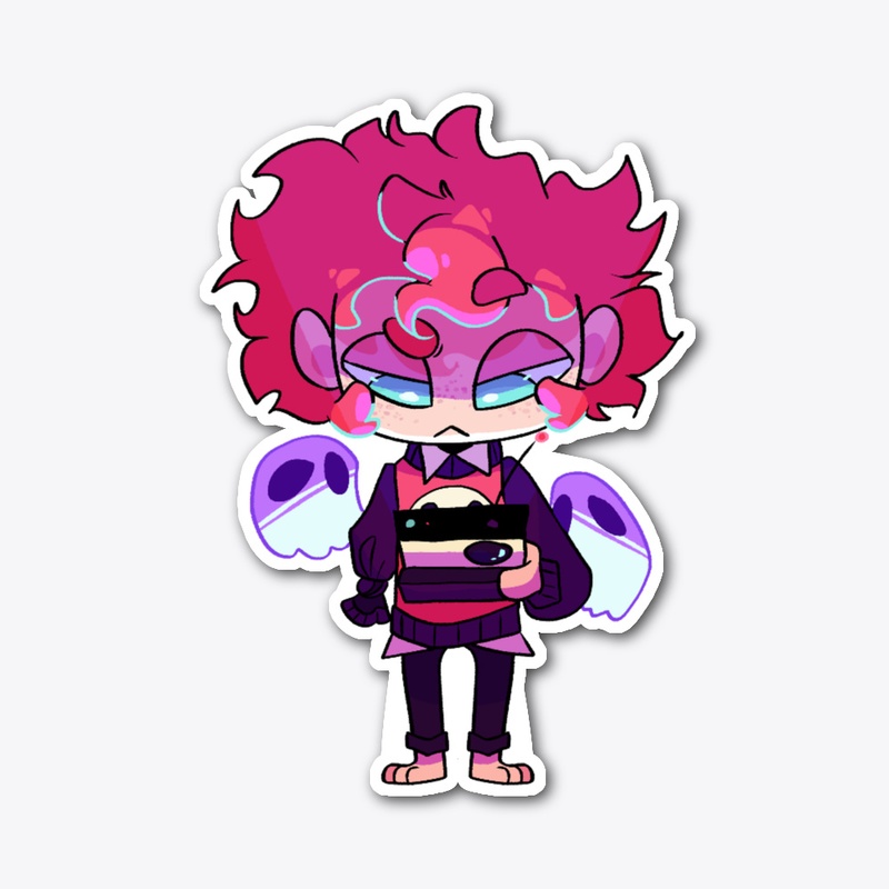 Ghost Club Chibi Brandon Sticker