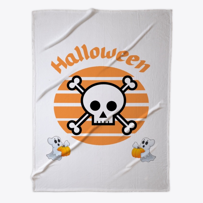 Happy Halloween - Skull and ghosts