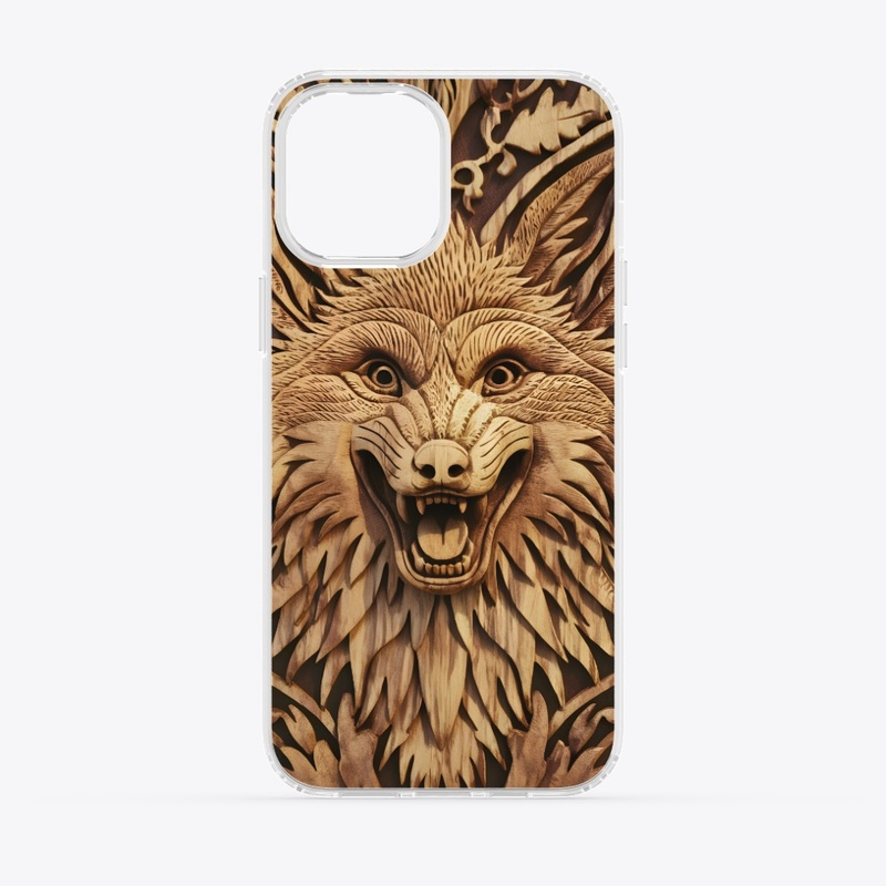 Best carved Wolf Iphone cover design.