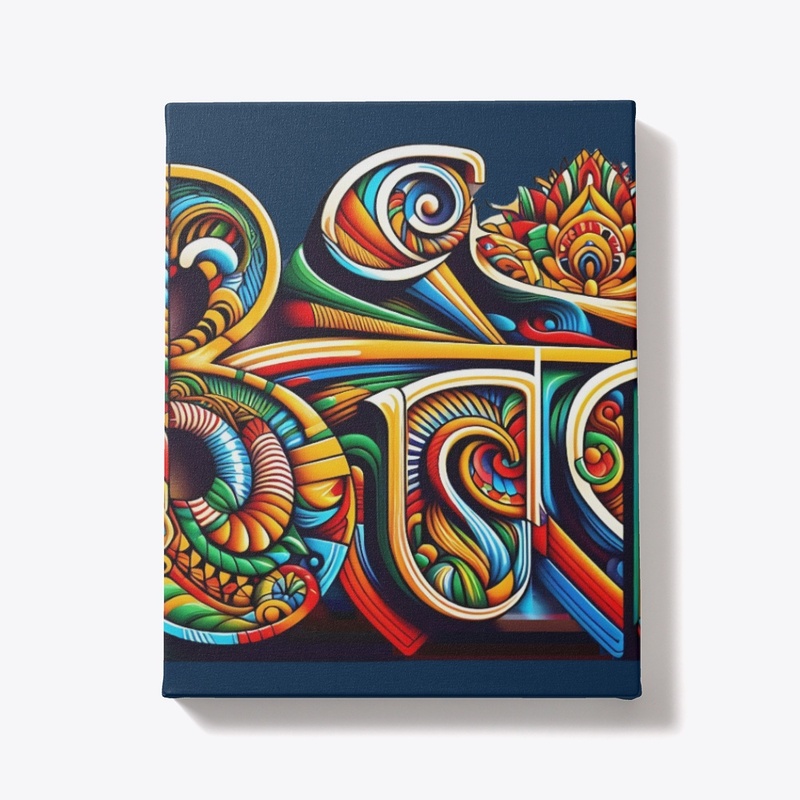 Vibrant Mandala-Inspired Boho Typography