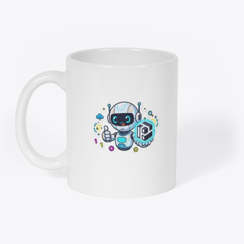 Soutenez l’IA gratuite : mug « Fun Robot » image