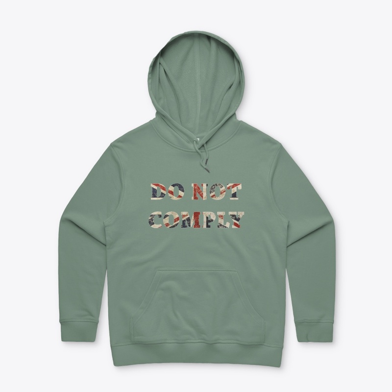 Do Not Comply Union Jack Flag Text