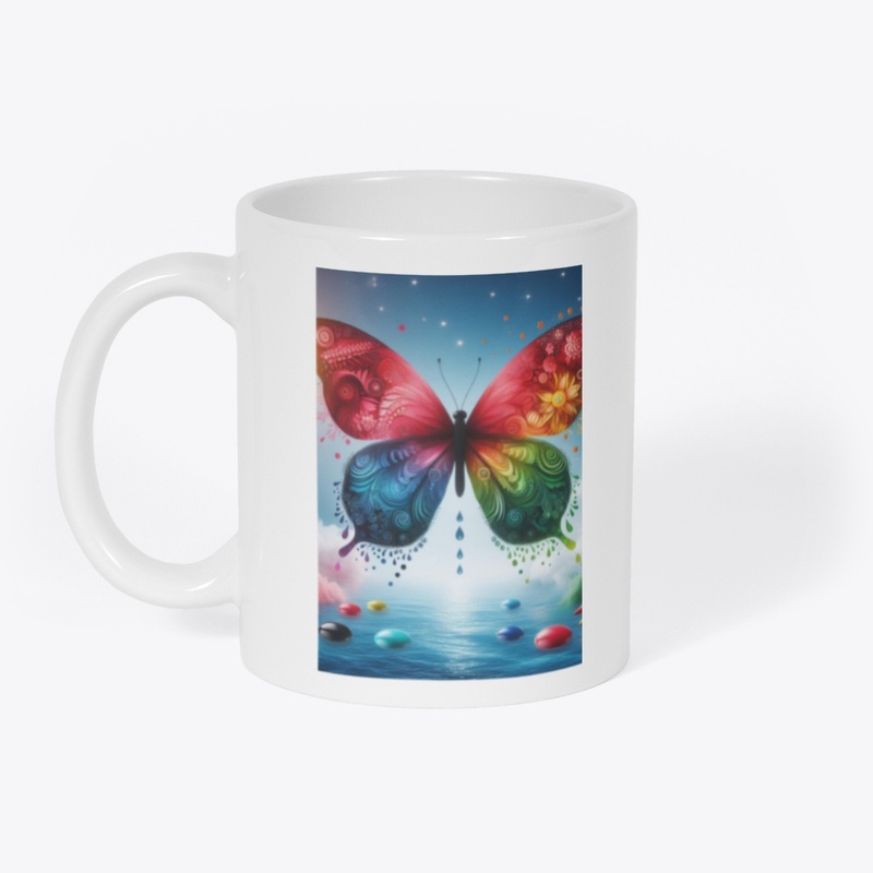 Aquatic Elegance : Butterfly on Water