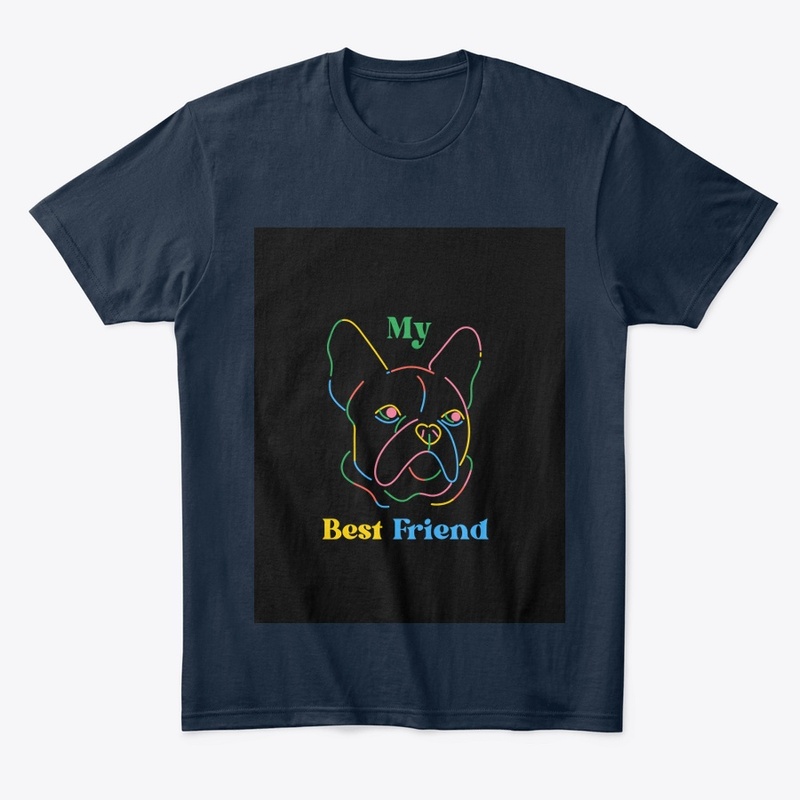 Friend: Colorful French Bulldog Design"