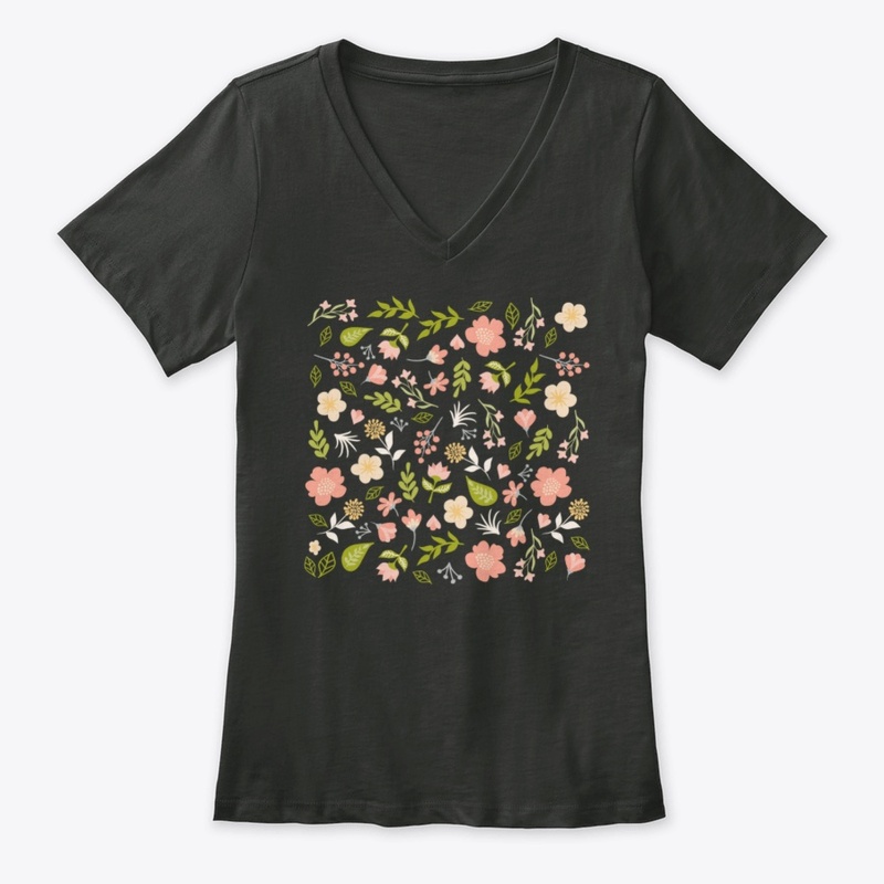 Spring grass and flowers