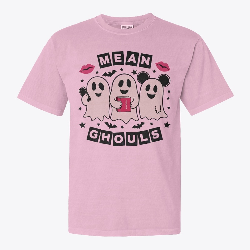 Mean Ghouls Cute Pink Ghost