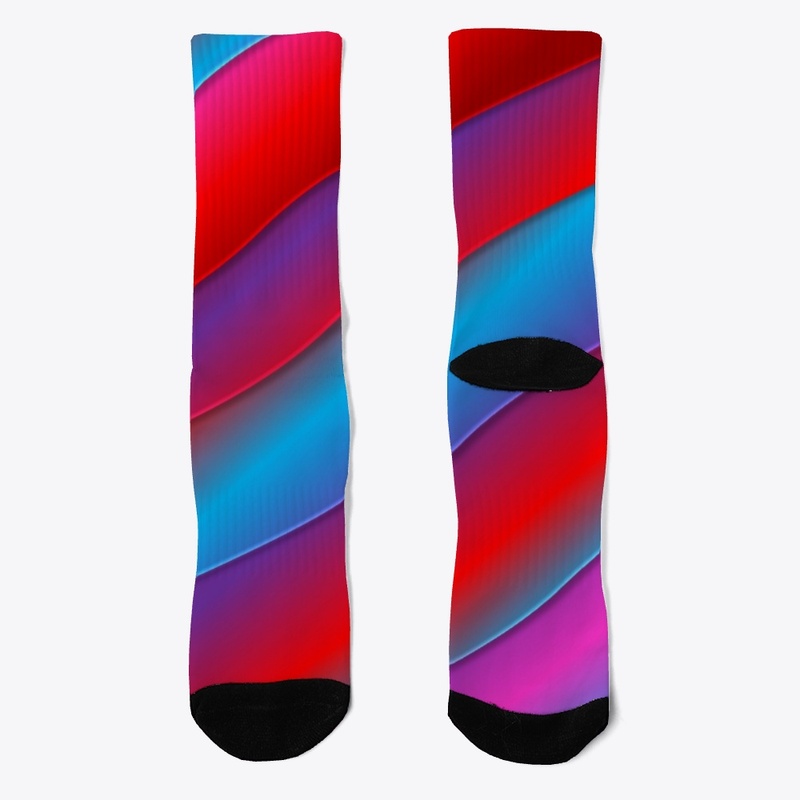 Multi Color Tie-Dye Stripe Design