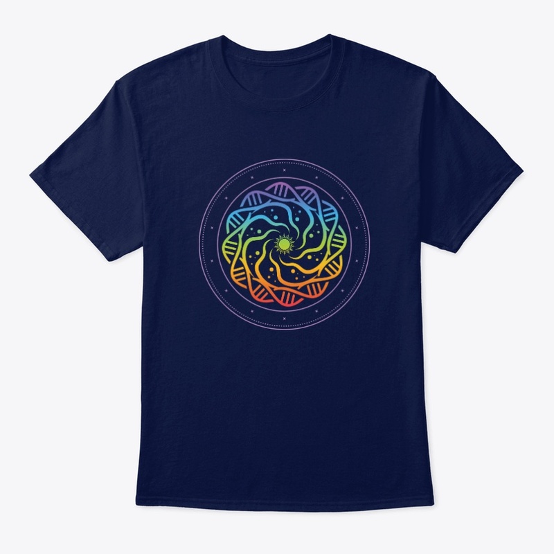 Sacred Geometry, DNA in Chakra Colors