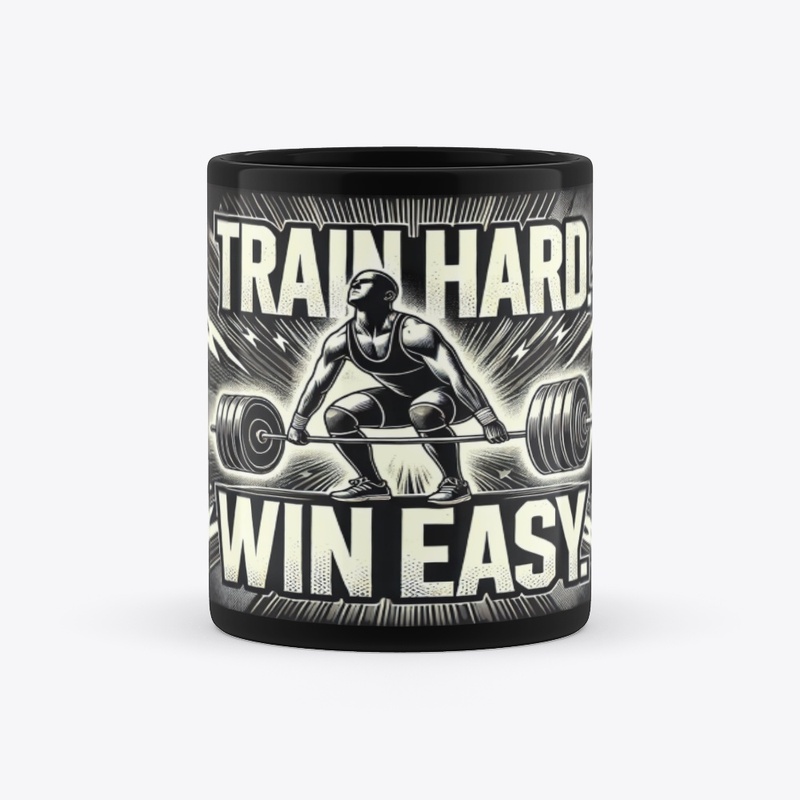 Train Hard, Win Easy Mug ๐๏ธโโ๏ธ