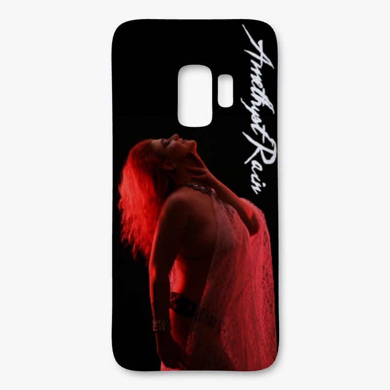 Amethyst Rain: Classic Red Phone Case