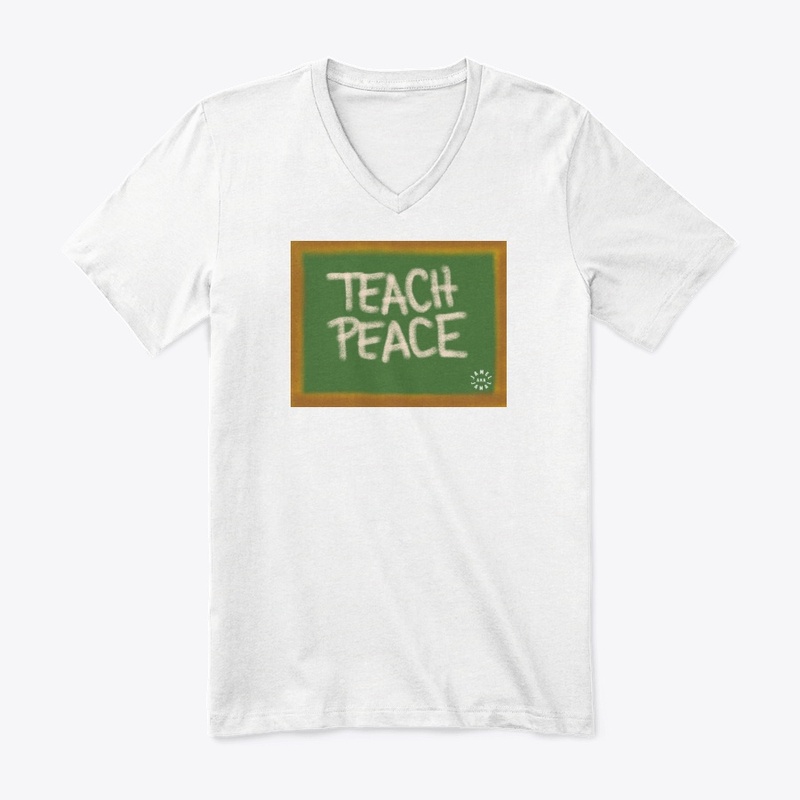TEACH PEACE  | BLACK LOGO ON BACK