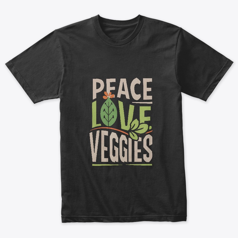 Peace Love Veggies T-shirt