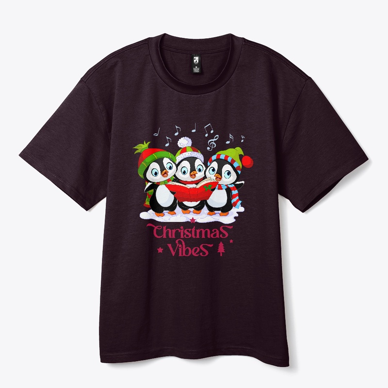 A Cute Christmas Vibes T-shirt.