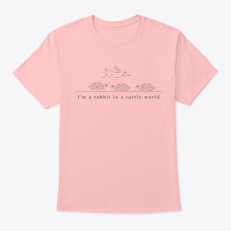 Rabbit in a Turtle World Shirt
