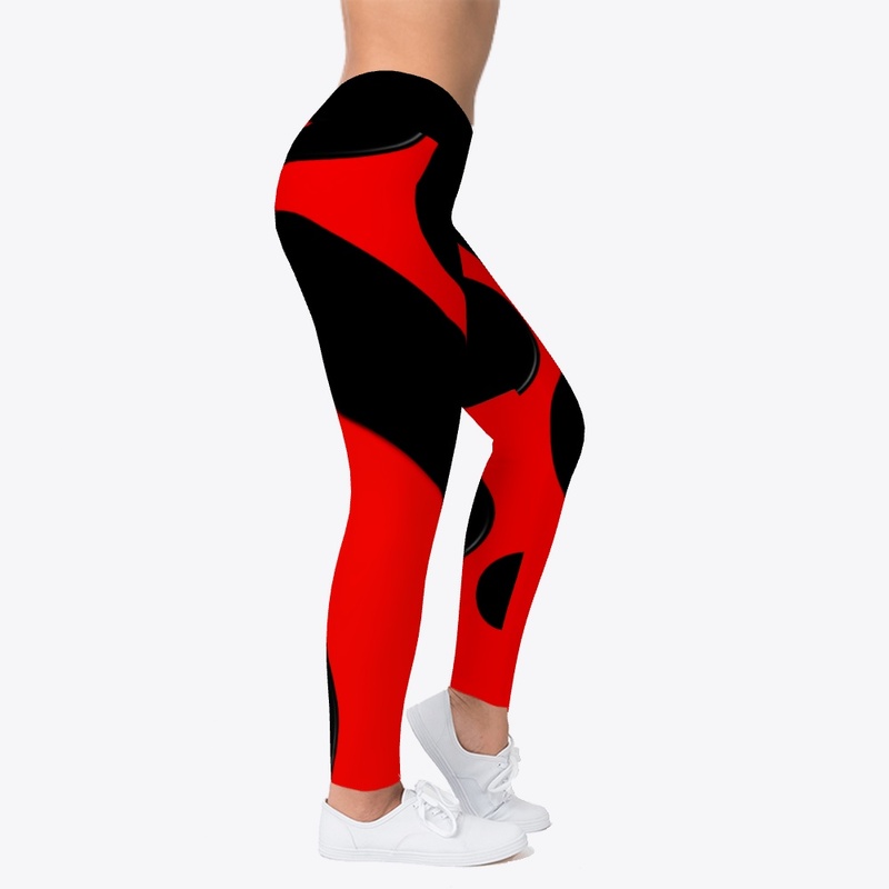 Red And Black Circle Pattern