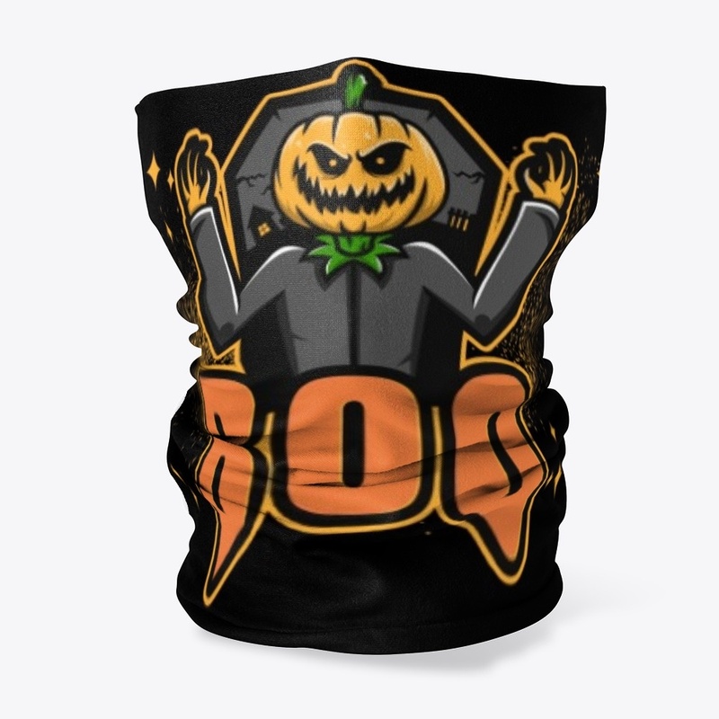 Halloween Face Mask (Pumpkin Man #3d)