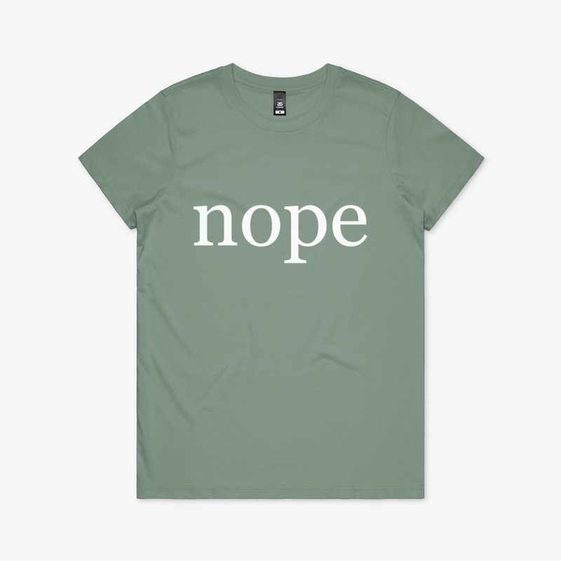 Nope Written in White