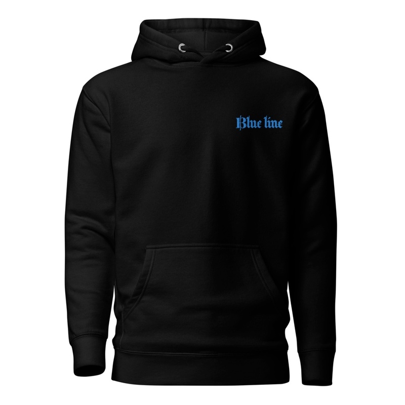 Blue line hoodie 