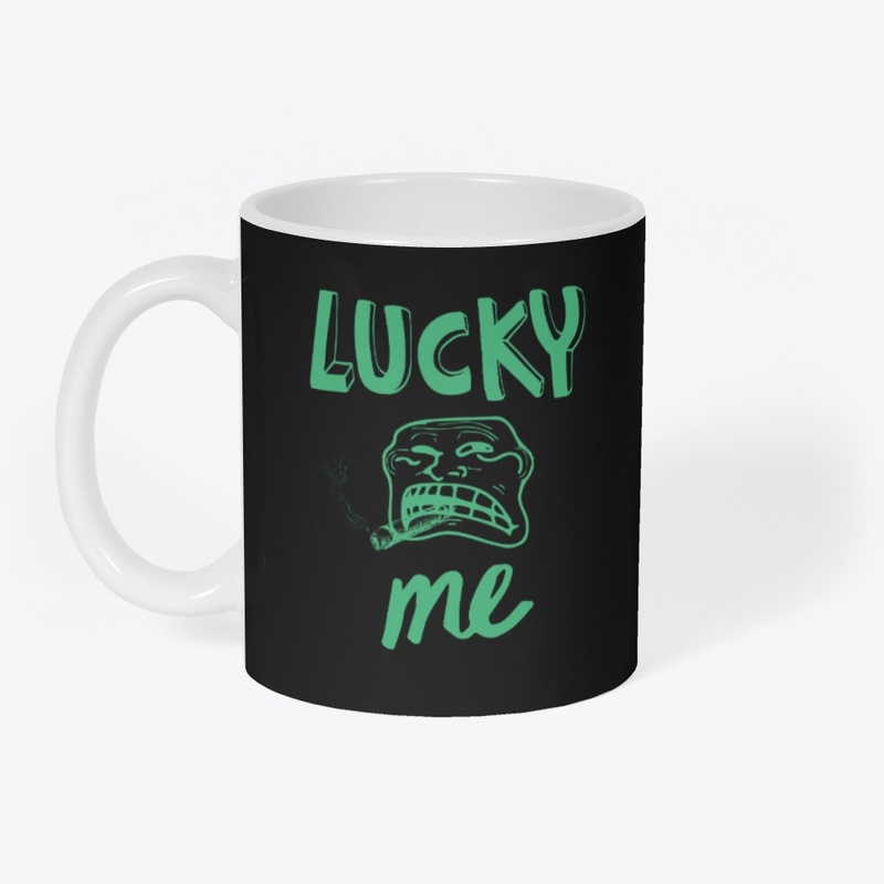 Lucky Me Smoking Face Funny Meme