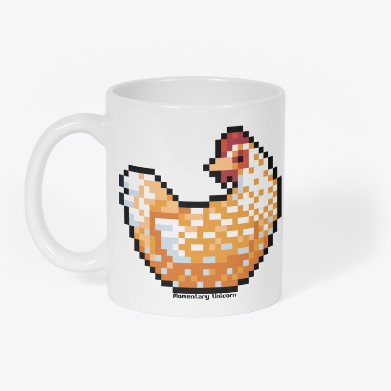 Pixel'd Sweedish Flower Hen