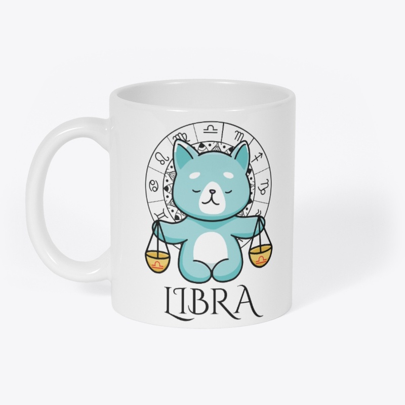Libra Zodiac White T-Shirt