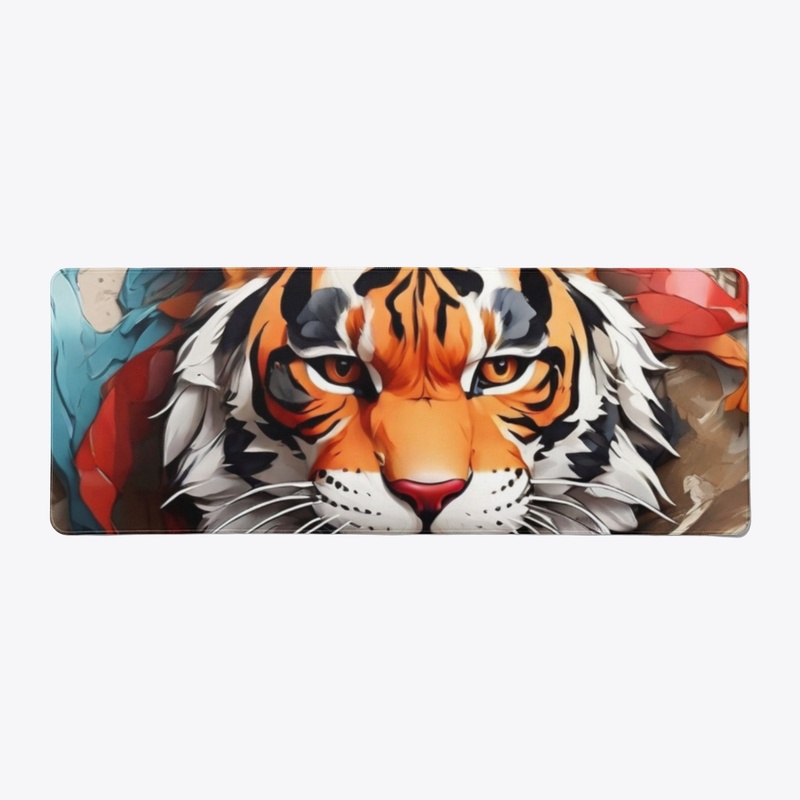 Spirit Tiger Portrait Mouse Pad.