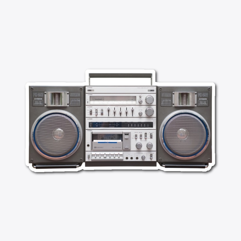 Fisher Boombox Sticker