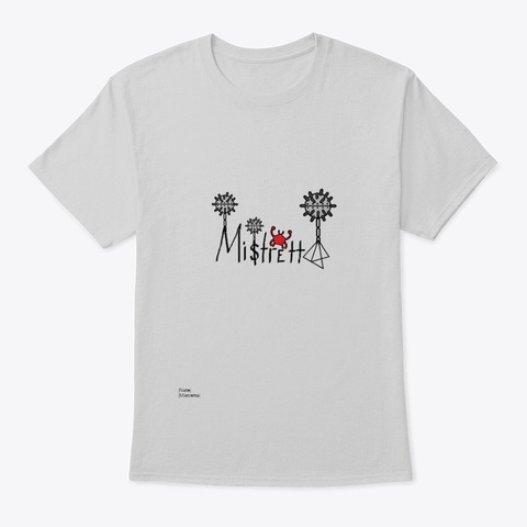 Mistretta Underwater Themed Collection Light Steel T-Shirt Front
