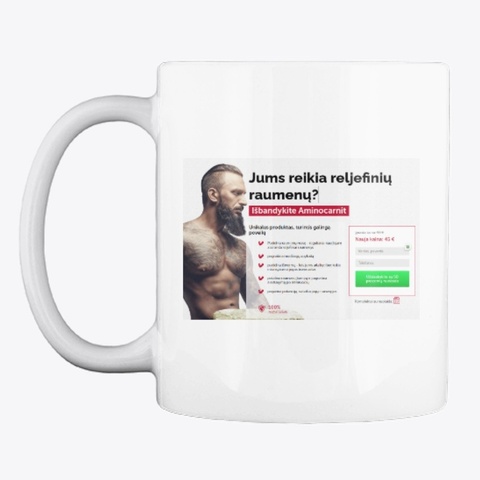 Aminocarnit Kaina Lithuania  White T-Shirt Front