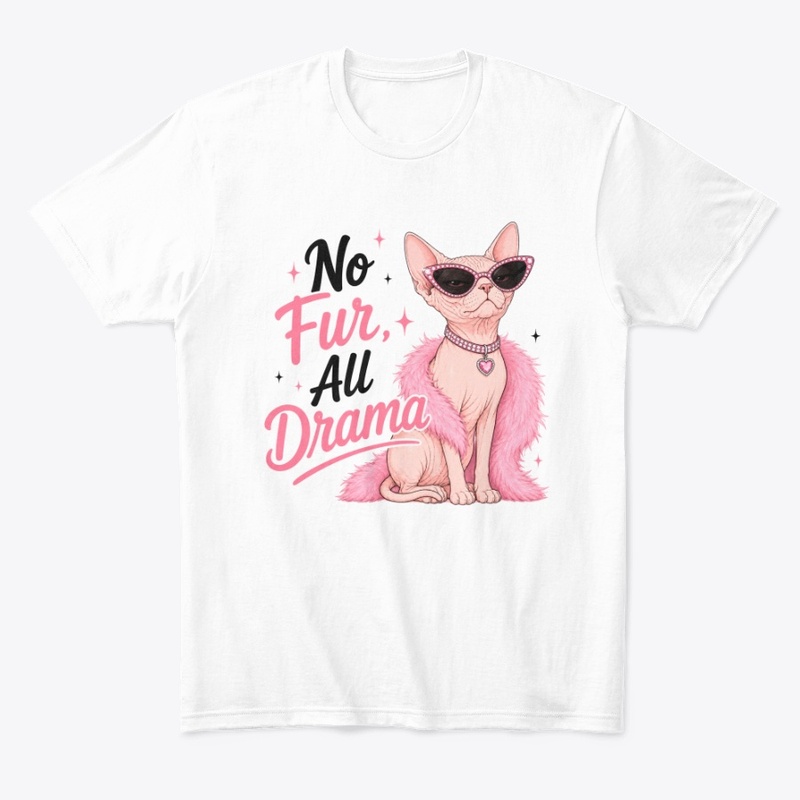 No Fur All Drama Sphynx Cat
