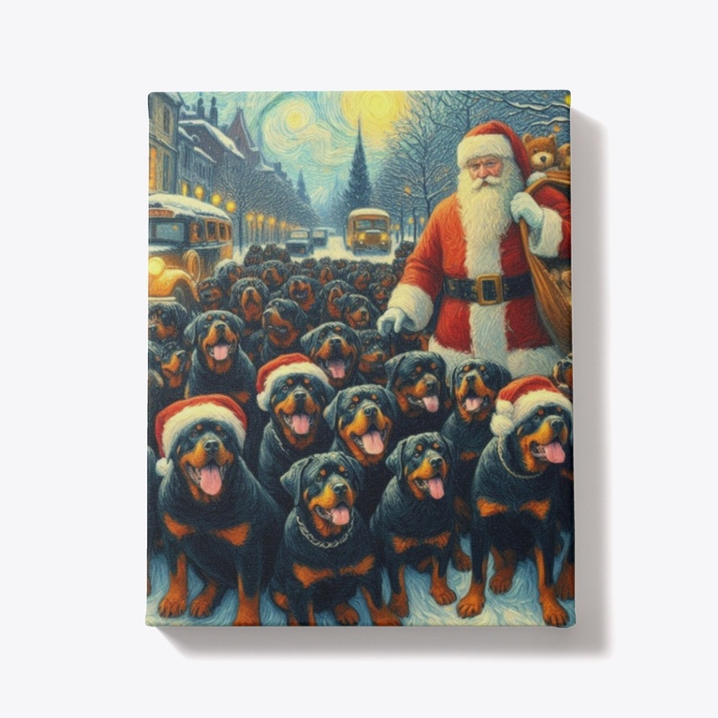 Rottweilers and Santa
