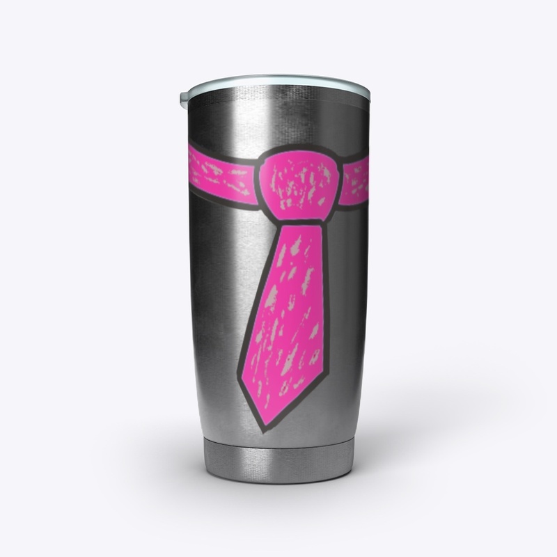 Pink Tie Tumbler