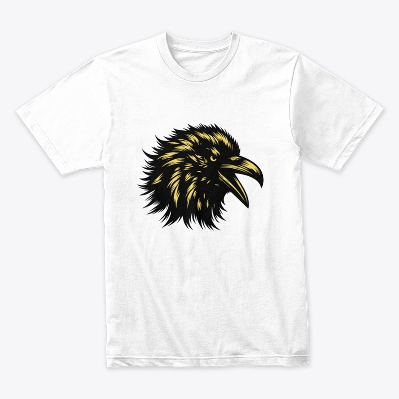 Angry Crow Head Design